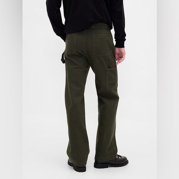GAP Canvas '90s Loose Carpenter Pants 32x32 in Black Moss Green NWT! - Picture 4 of 11
